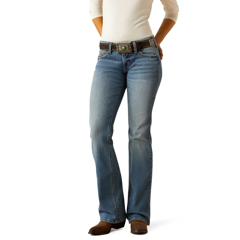 10051842 Ariat Women's Mid Rise Allison Boot Cut Jeans - California 1