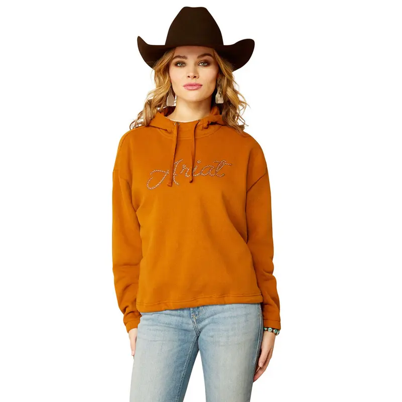 10052466 Ariat Women's Essential Hoodie - Roasted Pecan 1