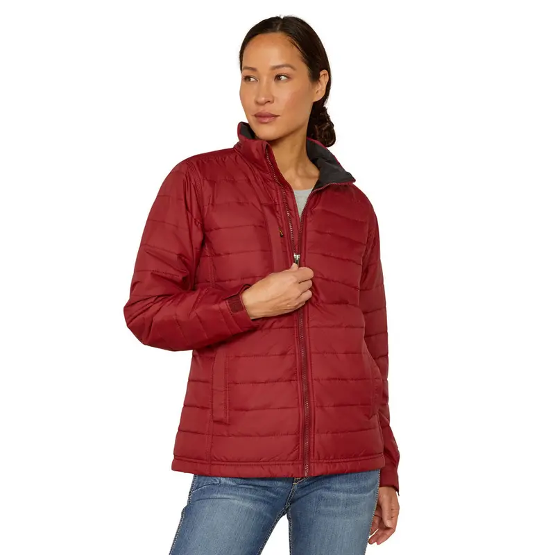 10052551 Ariat Women's Rebar Cordura Ripstop Lightweight Insulated Jacket - Cabernet 1