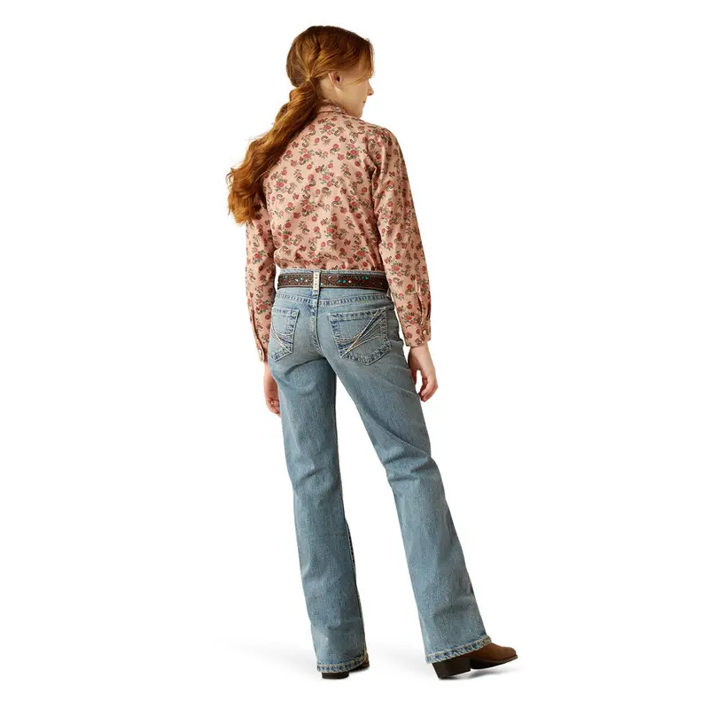 10053540 Ariat Girls' Amora Boot Cut Jeans - Colorado 1