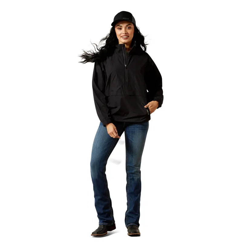 10054847 Ariat Women's Whisper Pullover Jacket - Black 1