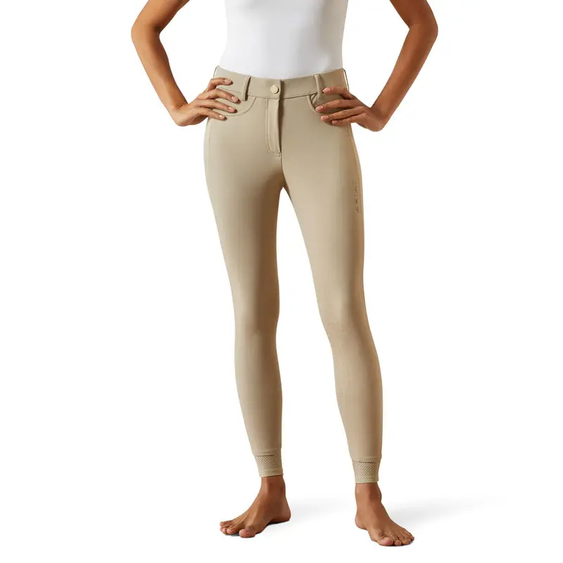 10055060 Ariat Women's Tri Factor Nt Knee Patch Breech - Olympia Tan 1