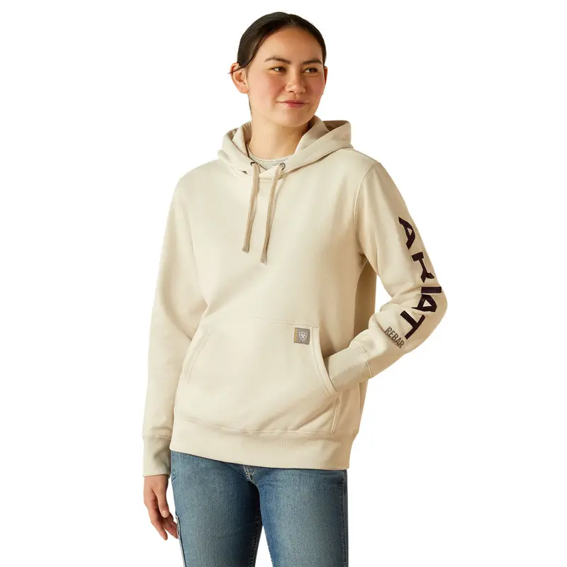 10055111 Ariat Women's Rebar Graphic Hoodie - Moonbeam 1