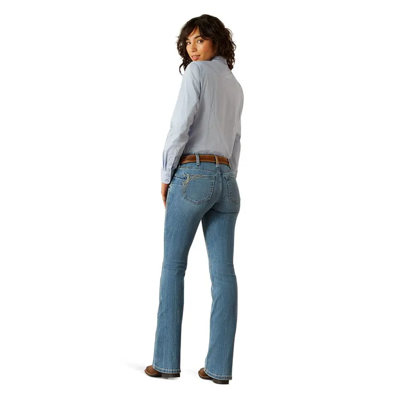 10058919 Ariat Women's Perfect Rise Naz Boot Cut Jeans - Crete 1