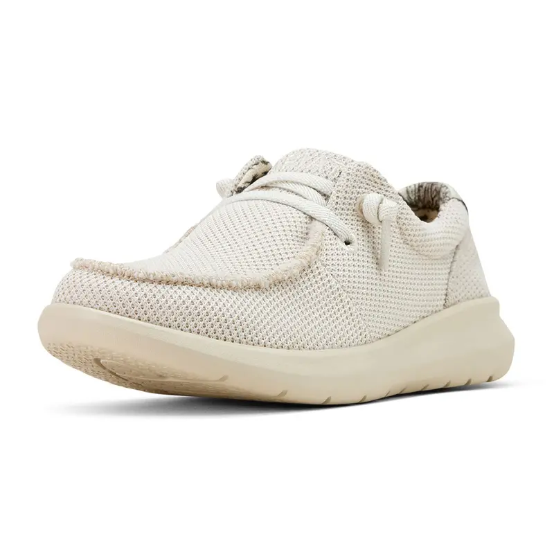 10061254 Ariat Women's Hilo Shoe - Cream Mesh 1