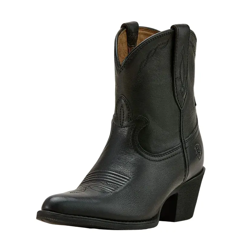 10061309 Ariat Women's Maggie J Toe Western Boot - Black Knight Size 10 1