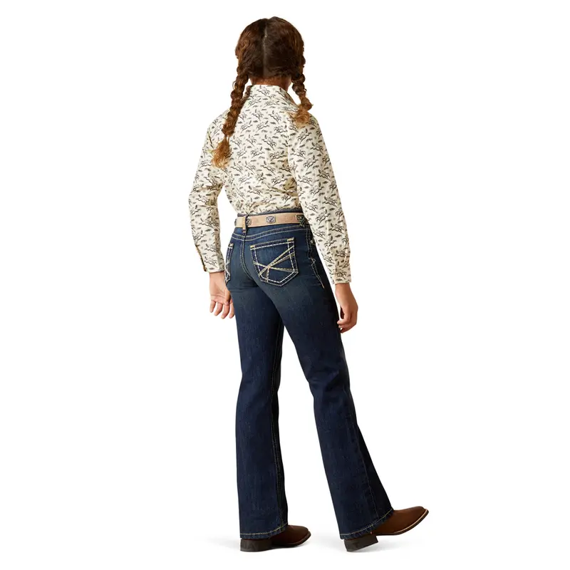10061720 Ariat Girls' Alina Bootcut Jeans - Naomi 1