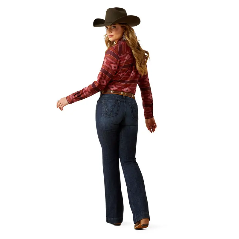 10061725 Ariat Women's High Rise Frazey Slim Trouser Jeans - Florida 1