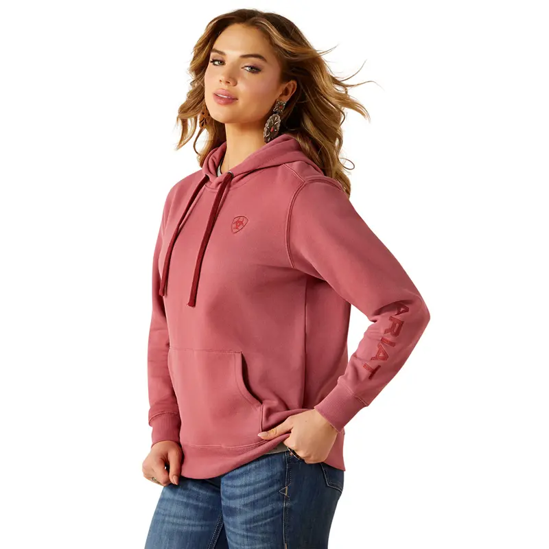 10062273 Ariat Women's Logo 2.0 Hoodie - Mauvewood 1
