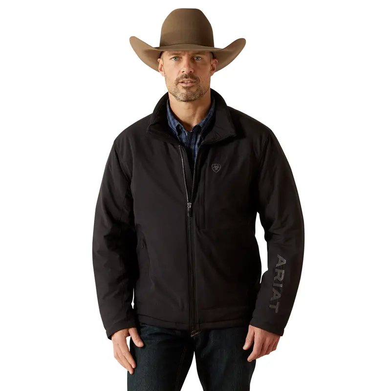 10062508 Ariat Men's Pioneer Stretchshell Jacket - Black 1