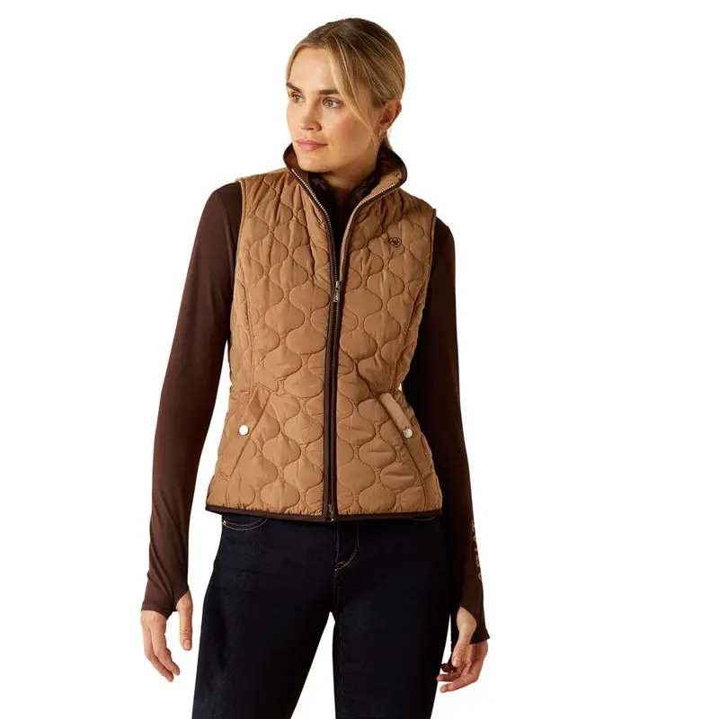 10062647 Ariat Women's Ashley 2.0 Insulated Vest - Tiger's Eye 1
