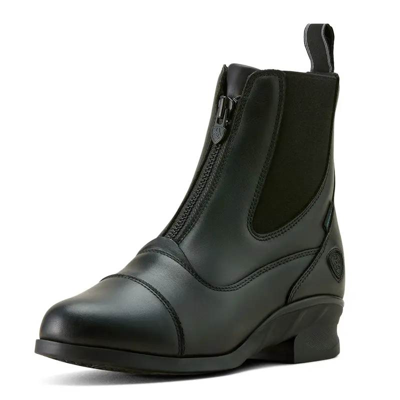10063862 Ariat Women's Heritage Zip Waterproof Paddock Boot - Black 1