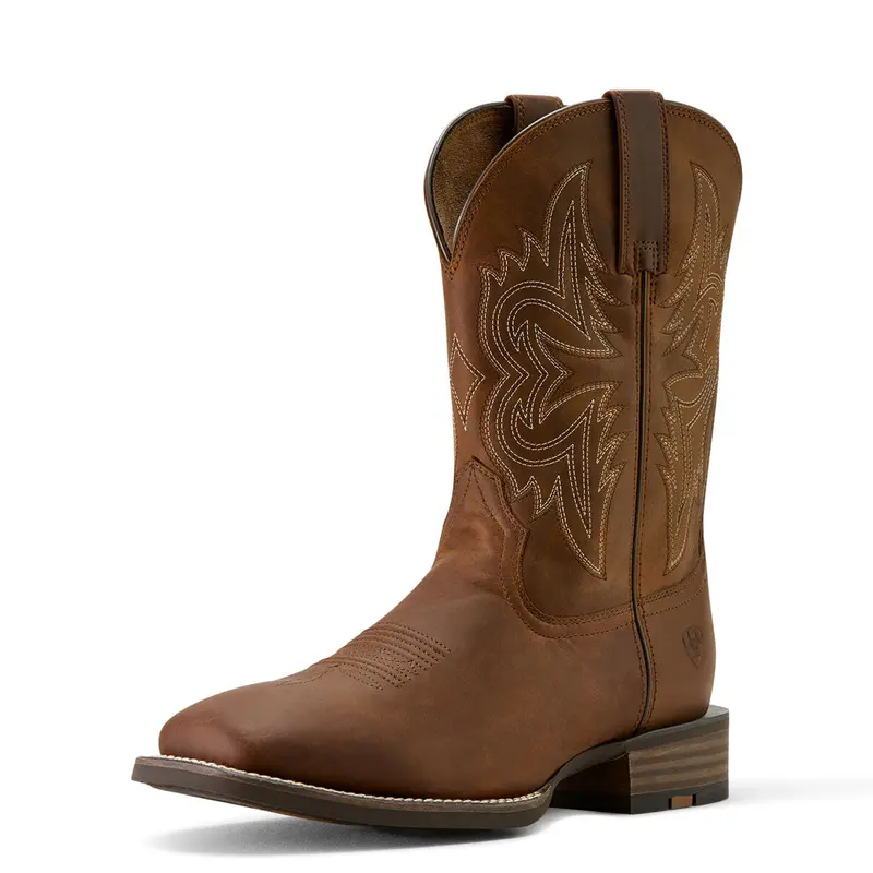10063869 Ariat Men's Western Big Rig Cowboy Boot - Distressed Brown 1
