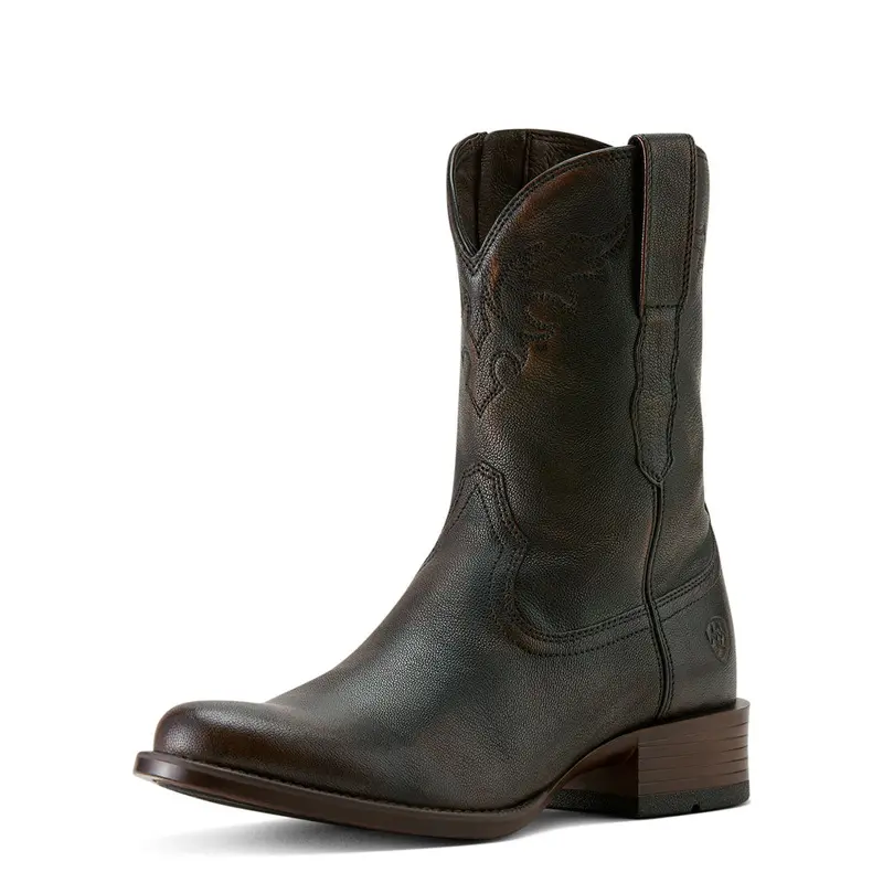 10063981 Ariat Men's Sonoro Roper Toe Western Boot - Chocolate Truffle 1