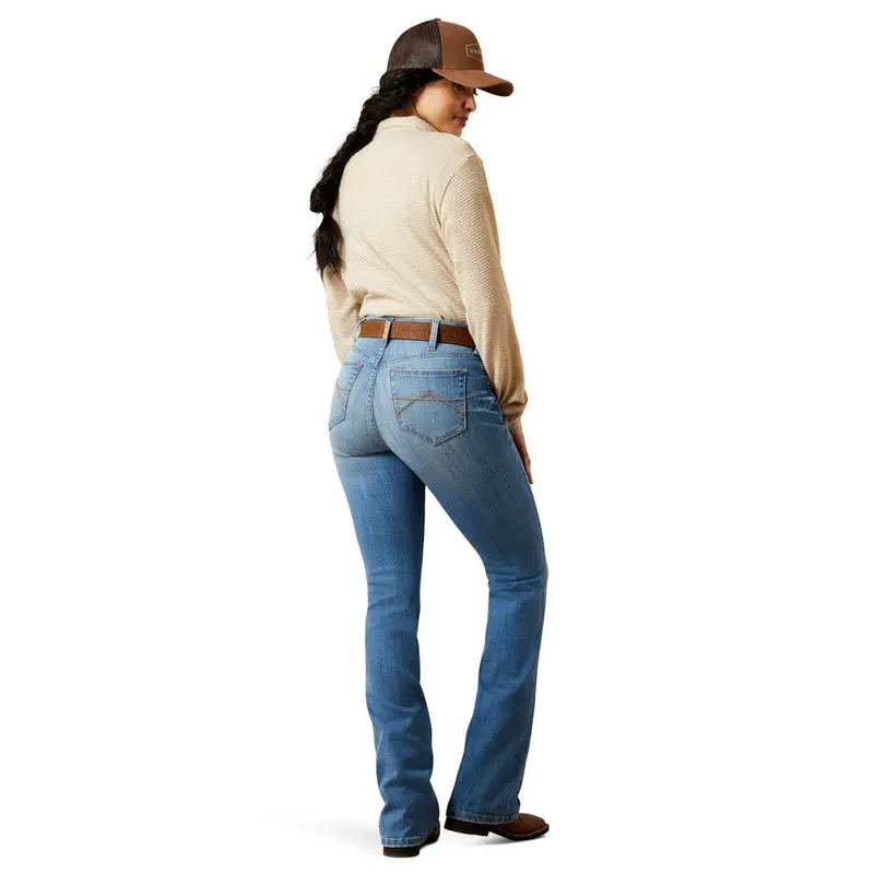 10065880 Ariat Women's Camellia High Rise Boot Cut Jean - Glendale 1
