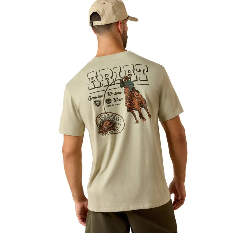 10071196 Ariat Men's Porcupine Posse Classic Fit Short Sleeve T-Shirt - Elm 1