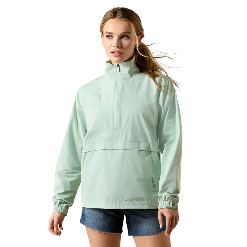 10071264 Ariat Women's Whisper Pullover Jacket - Silt Green 1