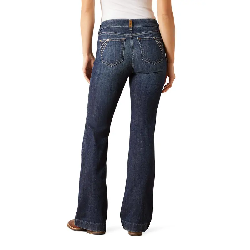 10072965 Ariat Women's High Rise Vivienne Slim Trouser Jeans - Plumas 1