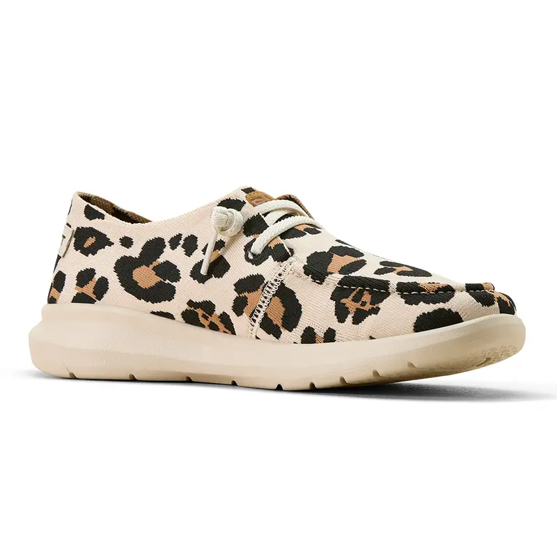 10074307 Ariat Women's Hilo Shoe - Light Leopard Knit 1