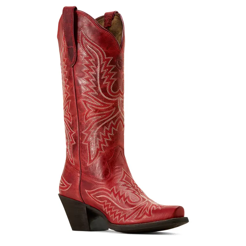 10074335 Ariat Women's Round Up Collins D Toe Western Boot - Grenadine 1