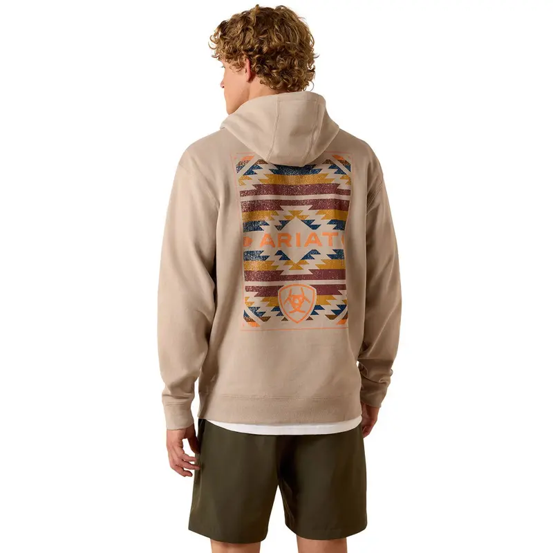 10074912 Ariat Men's Tapiz Zapoteco Hoodie - Beige 1