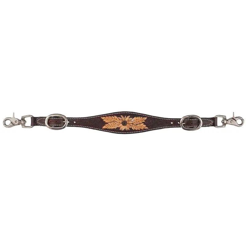 1016-45-Sc  Circle Y Golden Sunflower Wither Strap 1