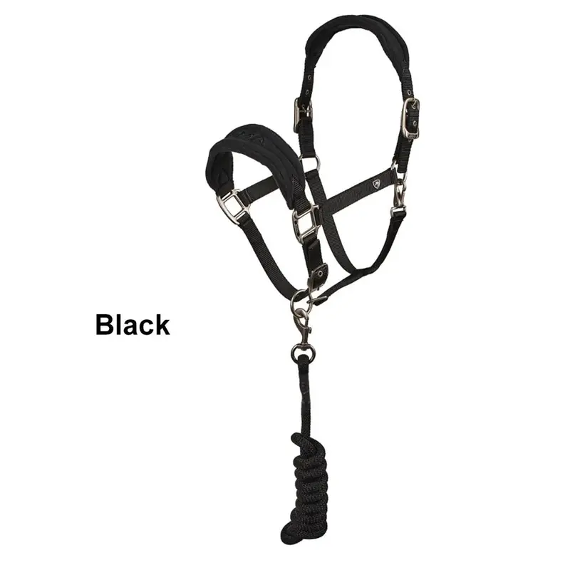 10198 Arma Comfy Fleece Headcollar Halter & Lead Rope Set 1