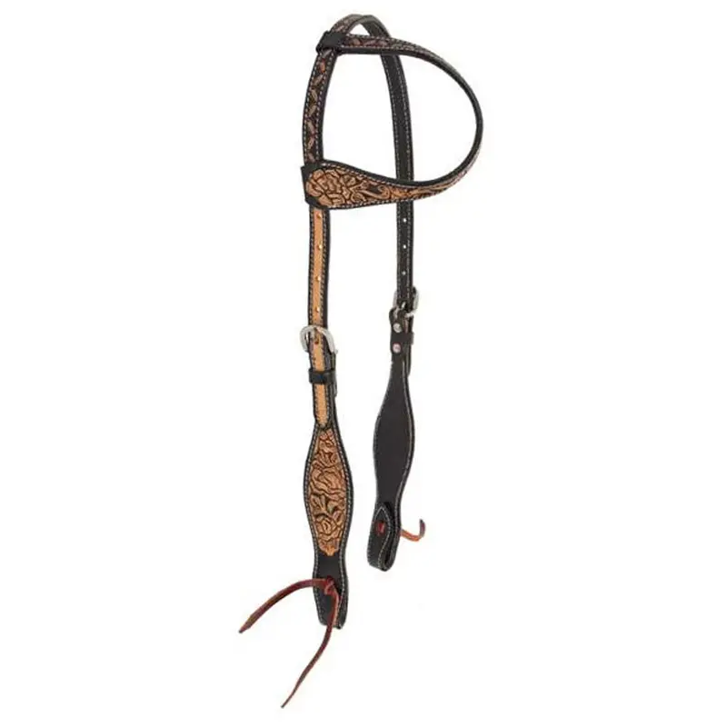 1024-15-Wv Circle Y Blooming Wild One Ear Headstall 1