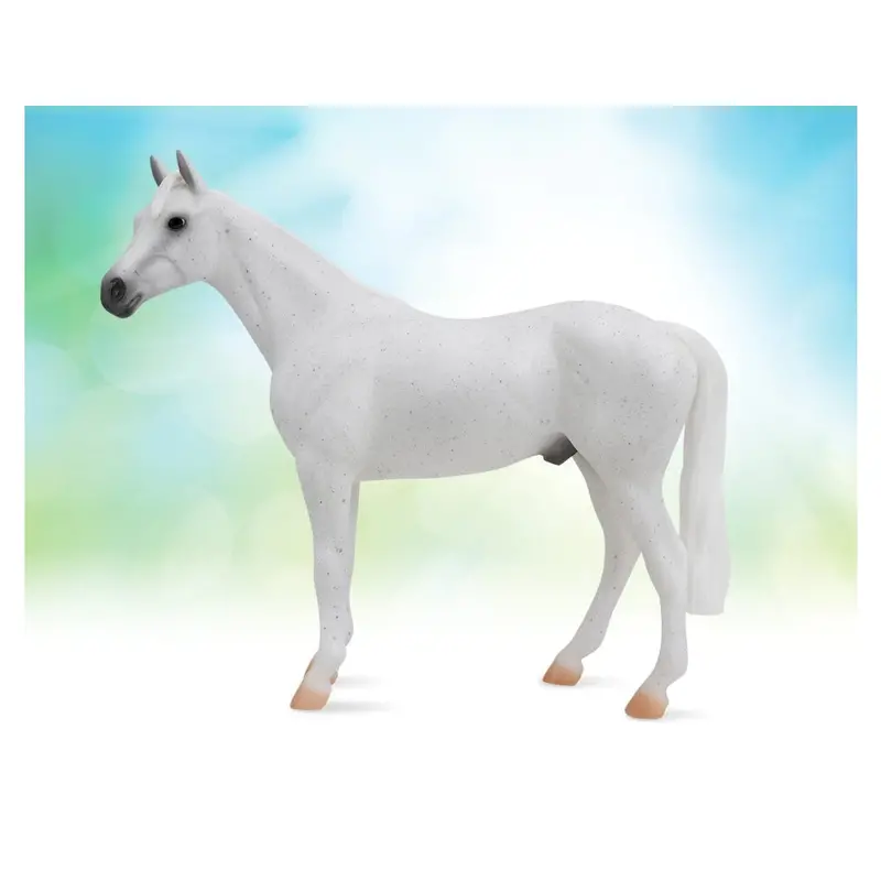1054 Breyer Fleabitten Grey Thoroughbred Model Horse - Freedom Series 1
