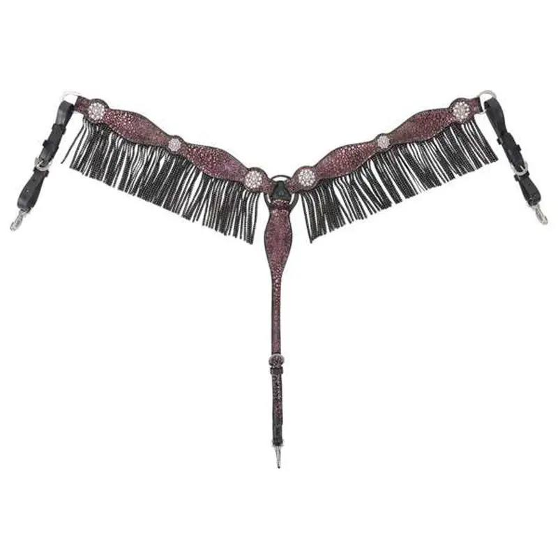 1064-10-S8 Circle Y Cowtown Sirens Song Fringed Breast Collar 1