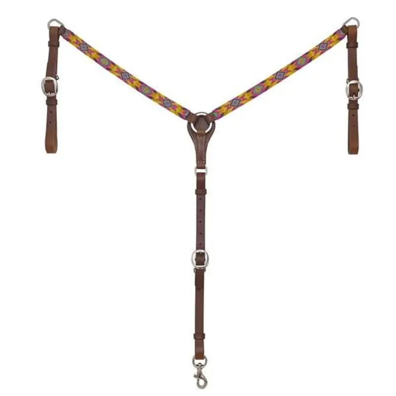 1065-20-Sx Circle Y Infinity Beaded Bubblegum Breastcollar 1