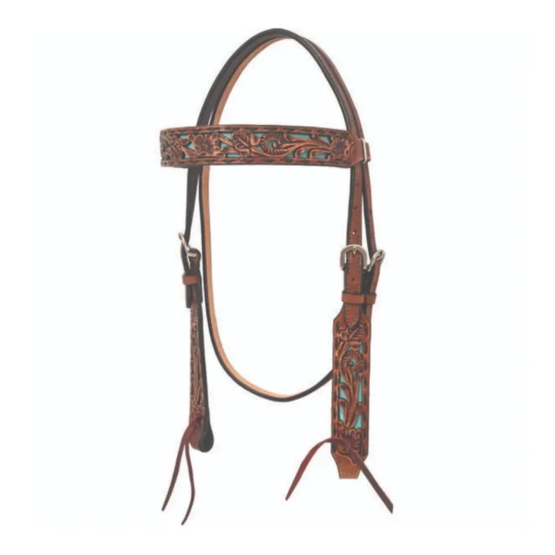 1071-10-Sh Circle Y Carico Browband Headstall 1