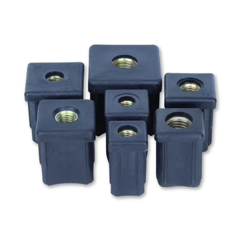 11/40/M16 - 40Mm X 40Mm Square Stainless Steel Threaded Tube Insert 1
