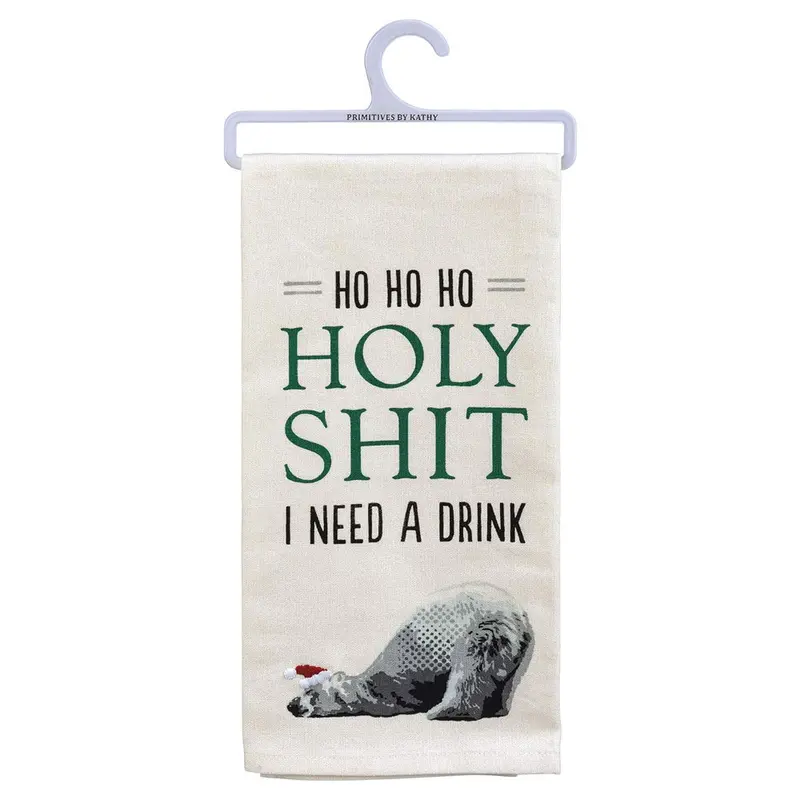 110130 Primitives By Kathys Kitchen Towel - I Need A Drink 1