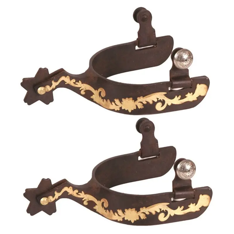 11062 Jacks Brown Steel Spurs 1