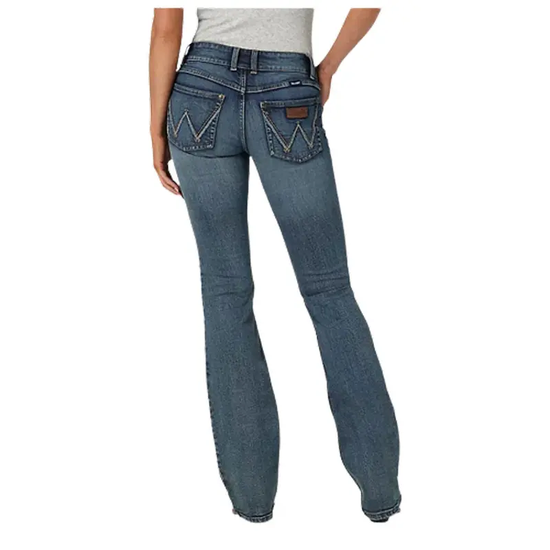 112336732 Wrangler Women's Retro Sadie Low Rise Boot Cut Jean - Kinsley 1