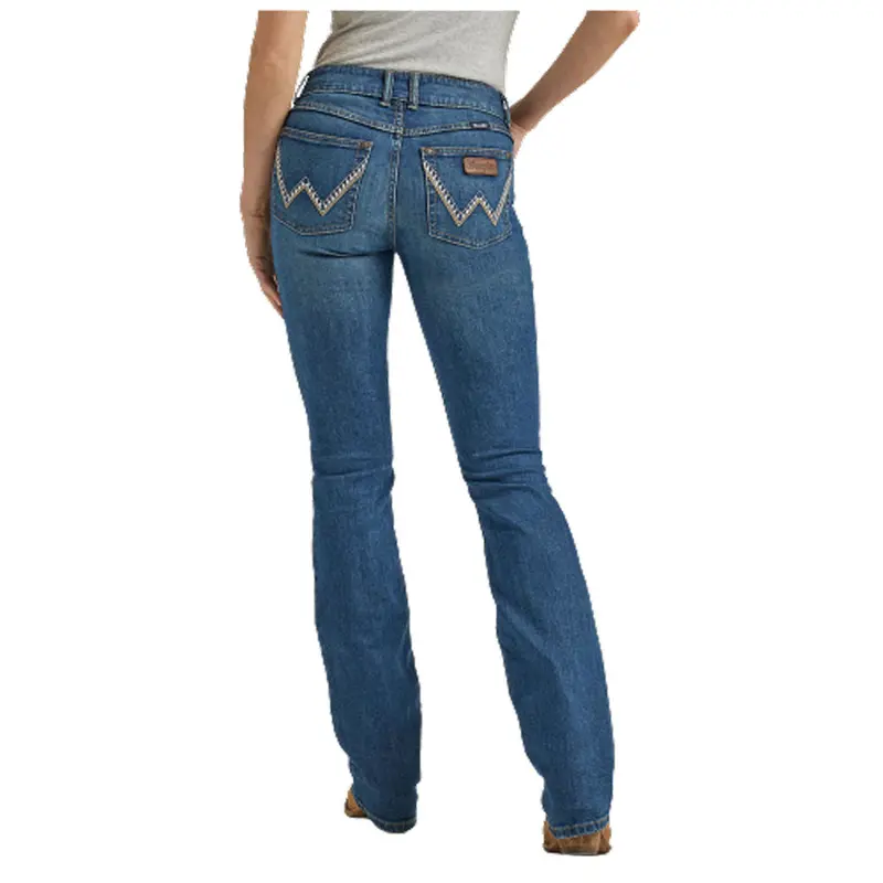 112338898 Wrangler Women's Retro Mae Mid Rise Bootcut Jean - Emma 1