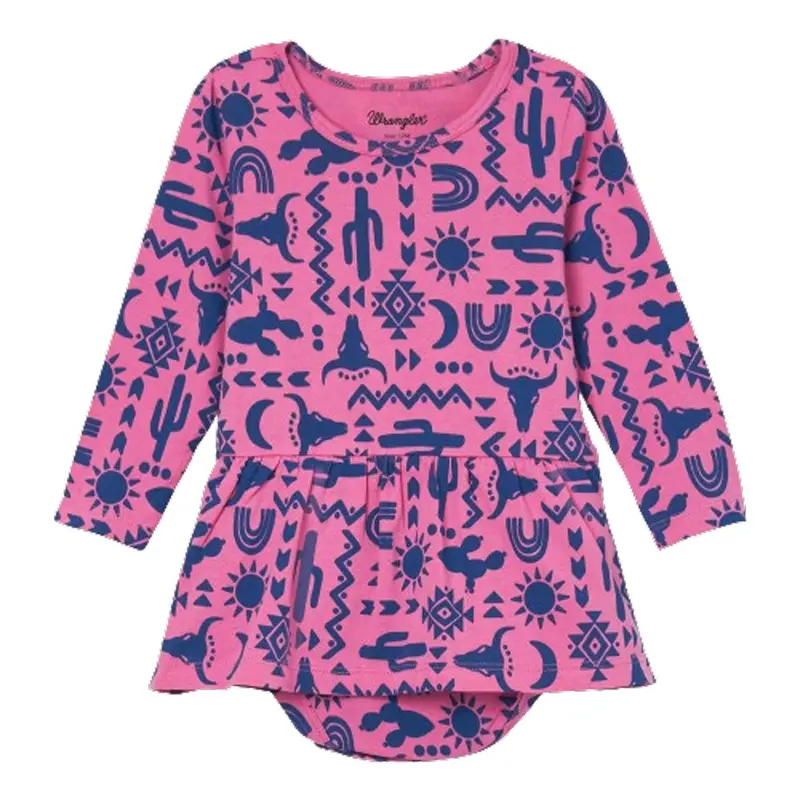 112344366 Wrangler® Baby Girl Bodysuit - Pink 1