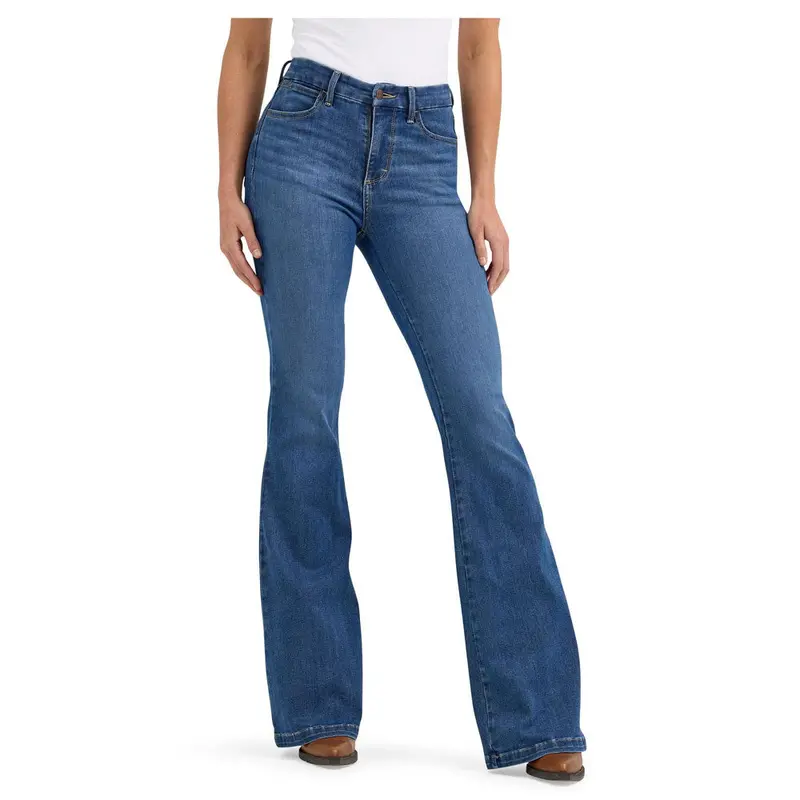 112367573 Wrangler Women's Bespoke High Rise Flare Jean - Elsie 1