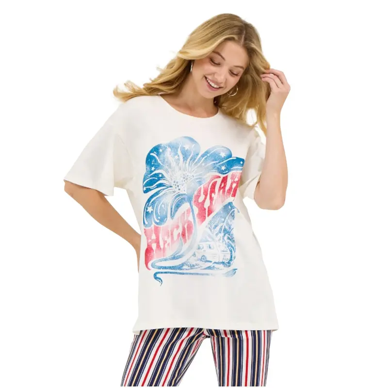 112368283 Wrangler® X Lainey Wilson Women's Short Sleeve Graphic T-Shirt - Snow White 1