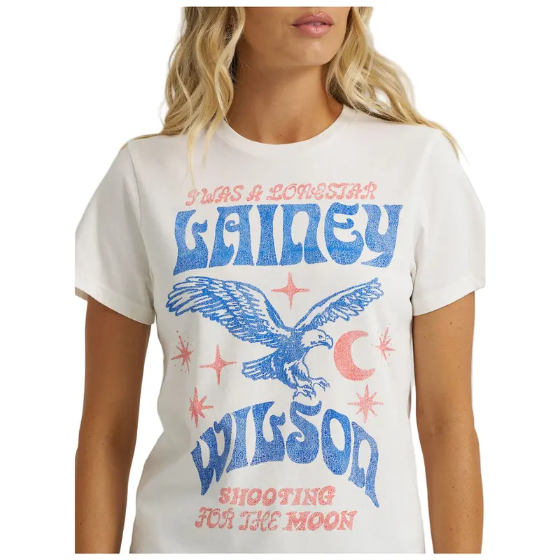 112373700 Women's Wrangler X Lainey Wilson Lonestar Short Sleeve T-Shirt - White 1