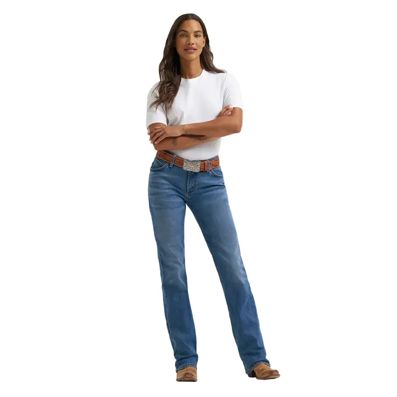 112379427 Wrangler Women's The Ultimate Riding Bootcut Willow Mid Rise Jean - Margo 1