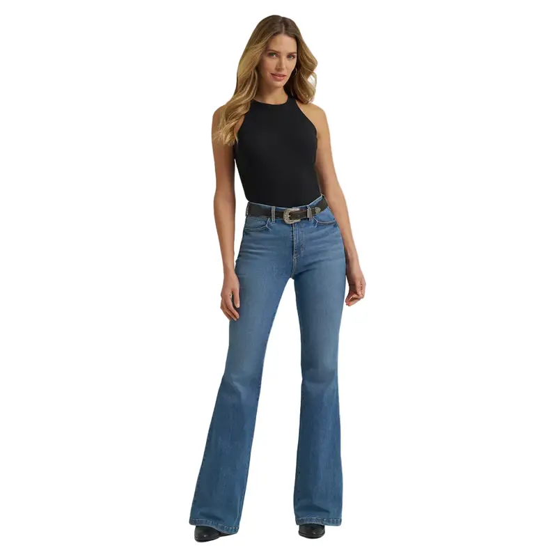112379506 Wrangler Women's Bespoke High Rise Flare Jean - Lara 1