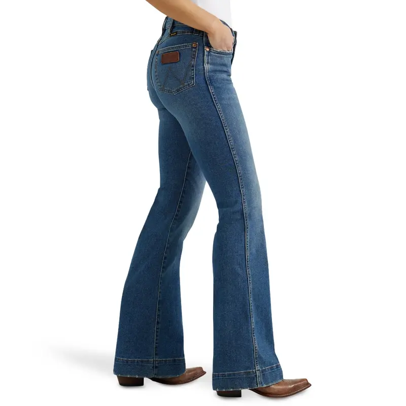 11Mpesy Wrangler Women's Retro Premium High Rise Trouser Jean - Shelby 1