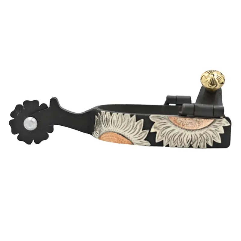 1200-Ly-Bi Circle Y Ladies Sunflower Spurs 1