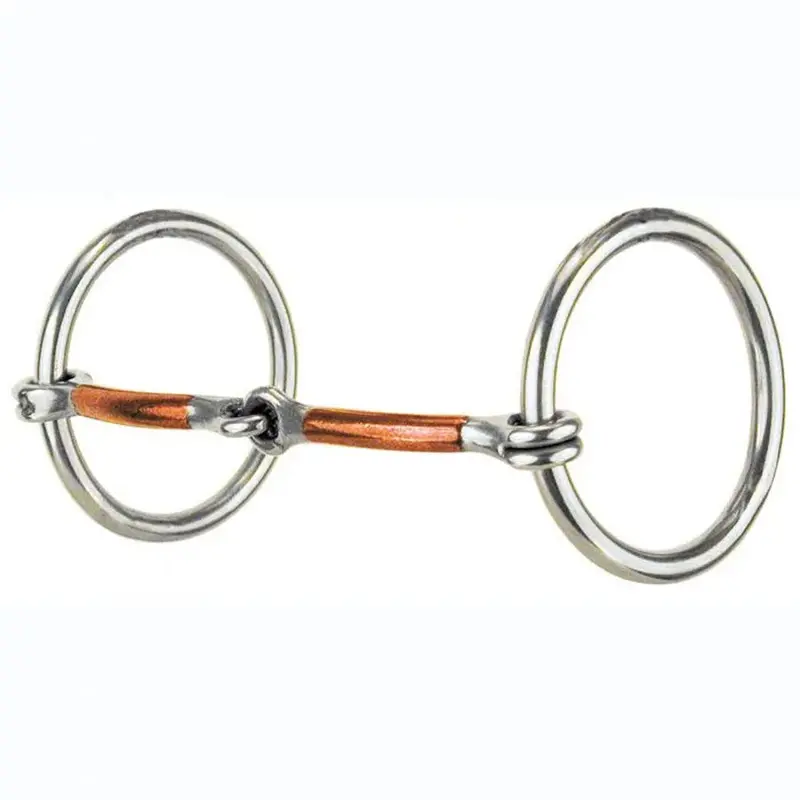 123-500 Reinsman Traditional Loose Ring Snaffle Bit Smooth Copper Mouth 5 Inch 1