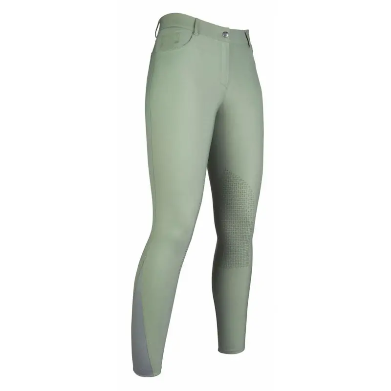 12709 Hkm Adult Sunshine Riding Breeches Silicone Knee Patch 1