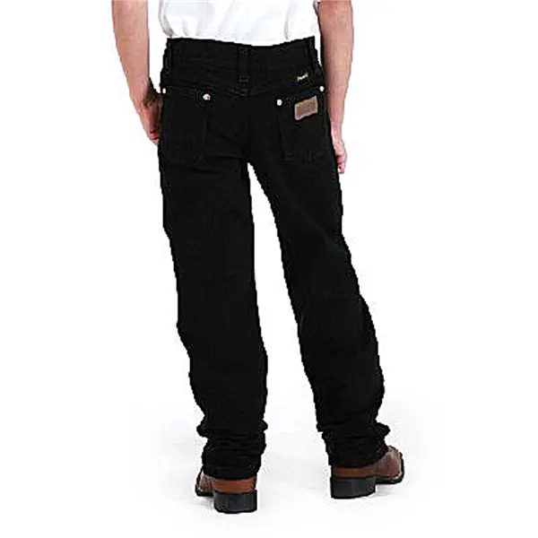 13Mwjbk Wrangler Boys' Original Fit Jeans Black Sizes 1-7 1