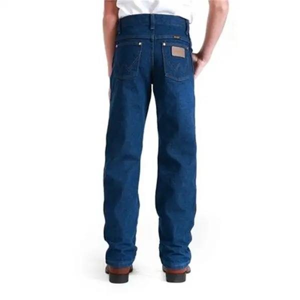 13Mwzbp Wrangler Boys Original Fit Jeans Prewashed Indigo Sizes 8-18 1