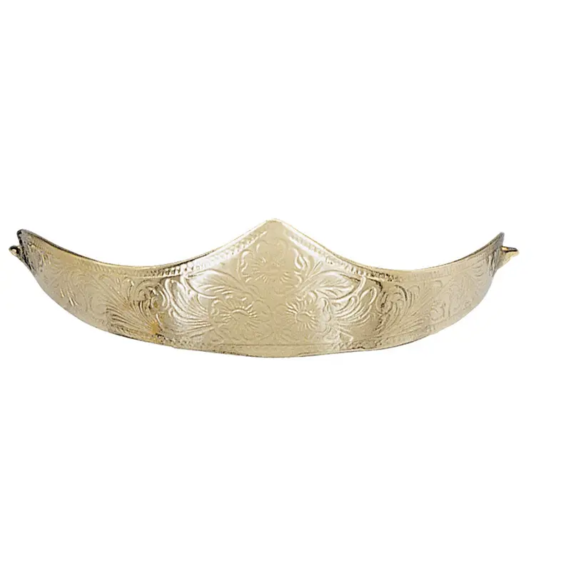 1411601 Brass Cowboy Boot Engraved Heel Cap 1